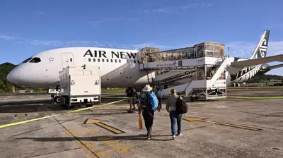 Avião na Nova Zelândia