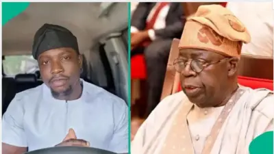 Very Dark Man lapa osi, Aarẹ Bola Tinubu lapa ọtun