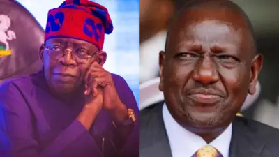 Aarẹ Bola Tinubu wọ aṣọ buba buluu, Aarẹ William Ruto wọ kootu dudu pẹlu ẹwu funfun