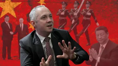 Колаж - Олександр Габуєв і Китай