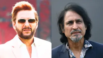 शाहिद अफ़रीदी और रमीज़ रज़ा