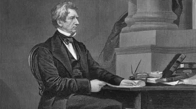 Alaska'nın alınması için müzakere eden ABD Dışişleri Bakanı William Seward.