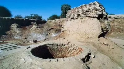 सिंधु घाटी सभ्यता में ईंटों से बना एक कुआं