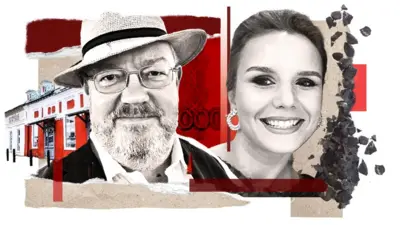 Коллаж с фотографией мужчины и женщины