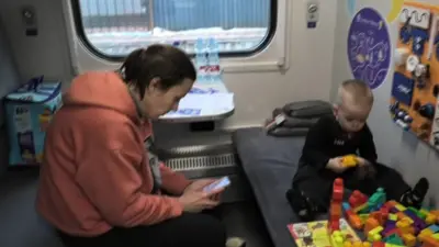 Кыш чилдесинде поездде баш калкалаган украиндер