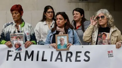 Manifestación de familiares de las víctimas de la DANA de Valencia