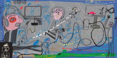 Çocukların TV izlemesiyle ilgili bir görsel