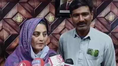 ਸਰਬਜੀਤ ਕੌਰ ਸ਼ੇਖੂਪੁਰਾ ਵਿੱਚ ਪਾਕਿਸਤਾਨ ਵਿੱਚ ਆਪਣੇ ਪਤੀ ਦੇ ਨਾਲ