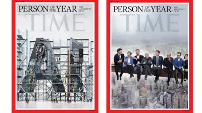 Capas da Time lado a lado