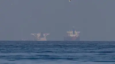 होर्मुज़ स्ट्रेट के पास मौजूद व्यवसायिक जहाज़ (फ़ाइल फ़ोटो)