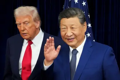 Trump ao lado de Xi Jinping