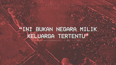 Ribuan massa memadati kawasan sekitar Gedung DPR RI di Jakarta, pada Kamis (22/08) untuk menolak revisi UU PIlkada.