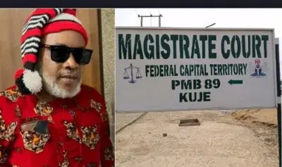 Emmanuel Kanu na ngosi ụzọ Ụlọikpe Majie Kuje