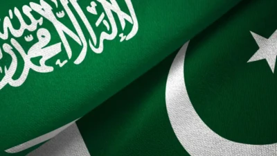 پرچم پاکستان و عربستان سعودی