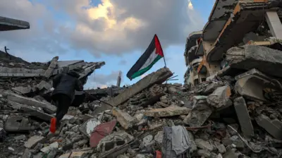 صورة للدمار في قطاع غزة
