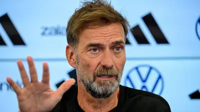 Jurgen Klopp talks in a press conference