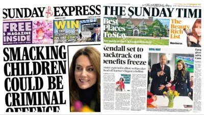 Composite image of the Express and Sunday Times