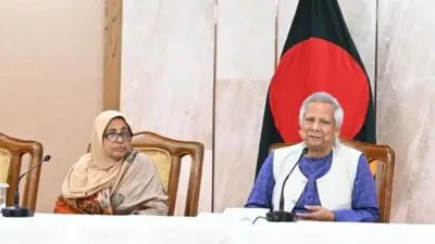 সাবেক স্বাস্থ্য উপদেষ্টা নূরজাহান বেগম ও প্রধান উপদেষ্টা মুহাম্মদ ইউনূস