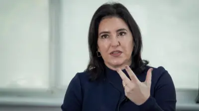 Simone Tebet em entrevista à BBC News Brasil