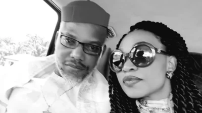 Nnamdi Kanu na nwunye ya bụ Uche Okwu-Kanu