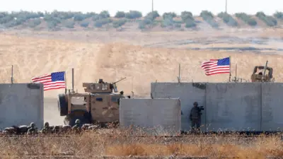 Amerikan birlikleri Suriye'nin kuzeyinde ABD-Türkiye ortak tatbikatı sırasında Akçakale'den görüntülendi. 8 Eylül 2019