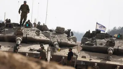 İsrail ordusu ve tankları 