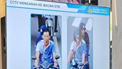 Foto dua terduga pelaku penyiraman air keras terhadap Wakil Koordinator KontraS, Andrie Yunus