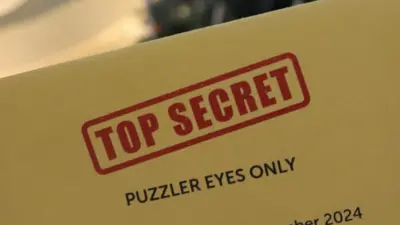 'Top Secret' envelope containing the GCHQ challenge