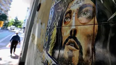 Imagem de Jesus em uma parede