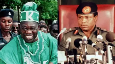 Aworan Oloogbe MKO Abiola ati Ibrahim Badamosi Babangida