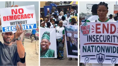Diẹ lara awọn eeyan ti fi ẹhonu han kaakiri Naijiria layaajọ Demokresi, ijọba Awaarawa