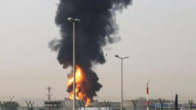 حريق في أحد المنشآت في الإمارات إثر استهداف إيراني