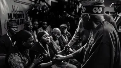 Bola Tinubu during visit to Jos