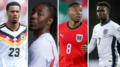Foto mix of foreign players wey get connection to Nigerian roots