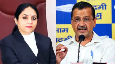 जस्टिस स्वर्ण कांता और अरविंद केजरीवाल