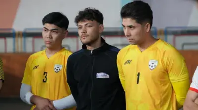 اعضای تیم فوتسال افغانستان 