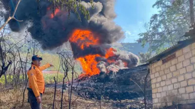 Blora, sumur minyak rakyat, kebakaran