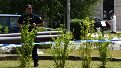 policija, crnogorska policija, uviđaj posle ubistva pripadnika škaljarskog klana na Cetinju