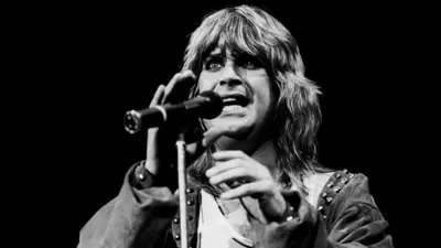 Ozzy Osbourne actúa en el Alpine Valley Music Theater, East Troy, Wisconsin, 29 de mayo de 1982.