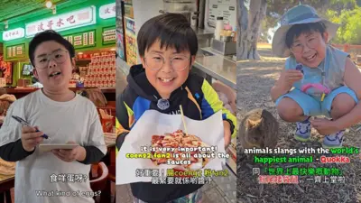 Aiden分別在三條短片中介紹不同廣東話用詞。