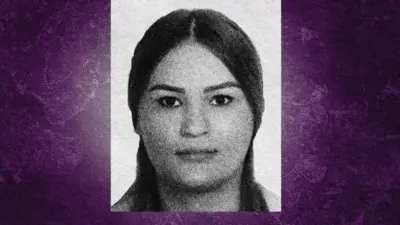 İstanbul'da öldürülen Özbekistan uyruklu Durdona Khakimova'nın siyah bir fon önünde yer alan vesikalık fotoğrafı.