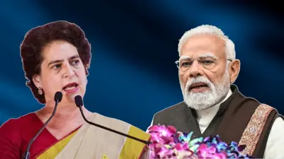कांग्रेस सांसद प्रियंका गांधी और पीएम नरेंद्र मोदी