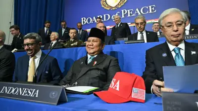pertemuan perdana Dewan Perdamaian bentukan Presiden AS, Donald Trump,
