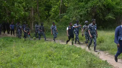 Oyo Police Commissioner and him officers
