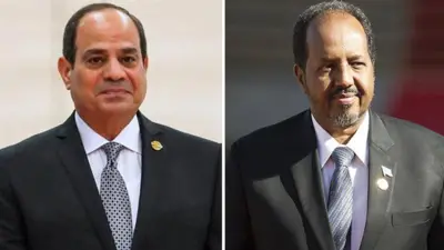 Abdul Fattaa al-Siisii fi pirezidaantii Somaaliyaa Hasan Sheek Mohaammad