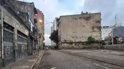 Rua dos Protestantes esvaziada