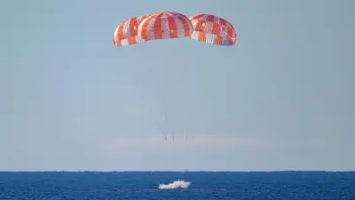 Приводнение "Ориона" в Тихом океане