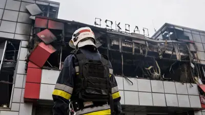 Зруйнована будівля вокзалу у Фастові