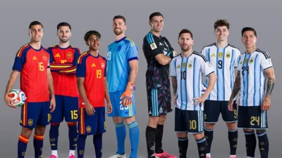Spain and Argentina Players