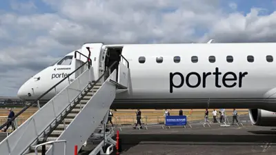 Un avion al companiei Porter Airlines